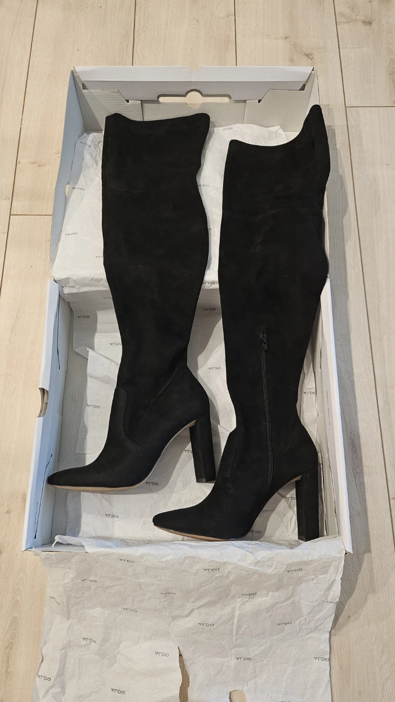 Aldo Dessa Black Over-the-Knee Boots Size 7