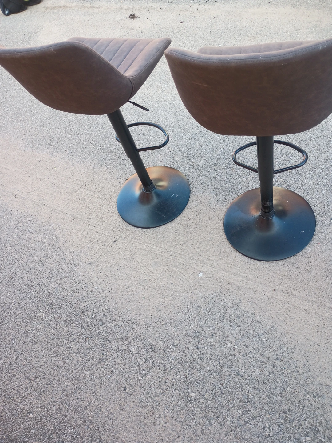 Two brown faux leather bar stools by Wayfair - photo 4