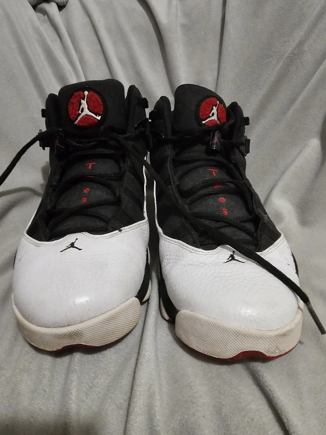 Jordan 6 Rings Sneakers Black and White