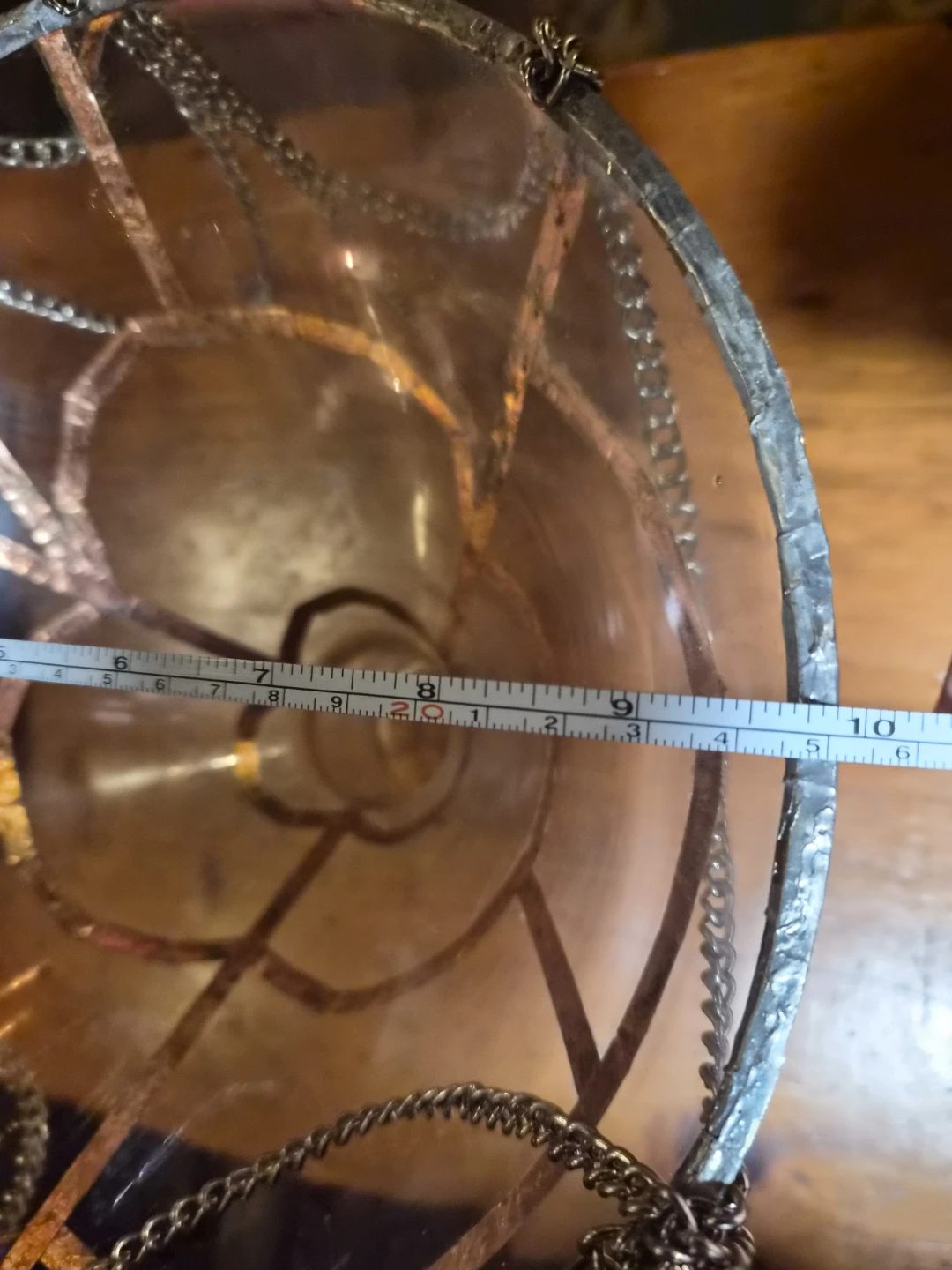 Glass spiderweb light shade - photo 4
