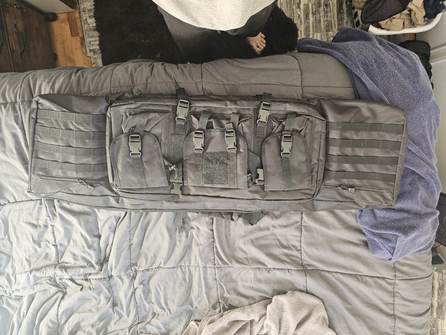 Black Tactical Rifle Case backpack
