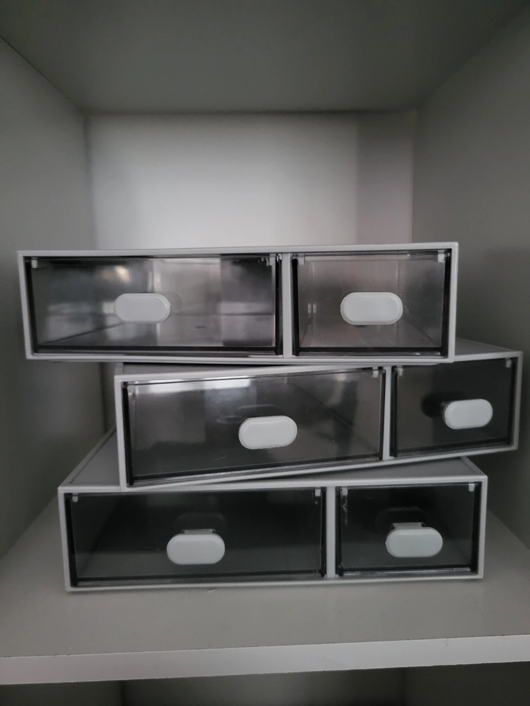 Clear Acrylic Desktop Organizer with 3/6 Drawers - photo 2