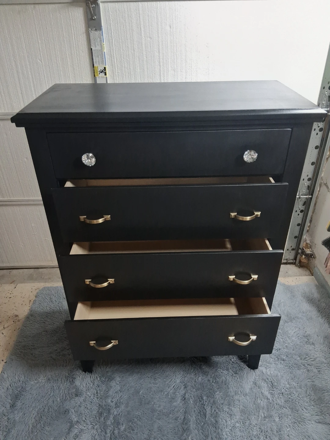 Black 5-Drawer Dresser - photo 2