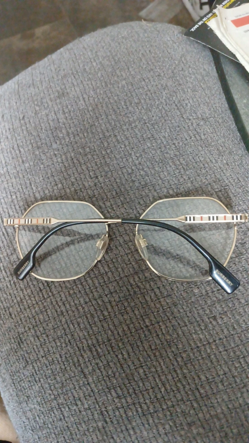 Burberry Gold Frame Eyeglasses - photo 2