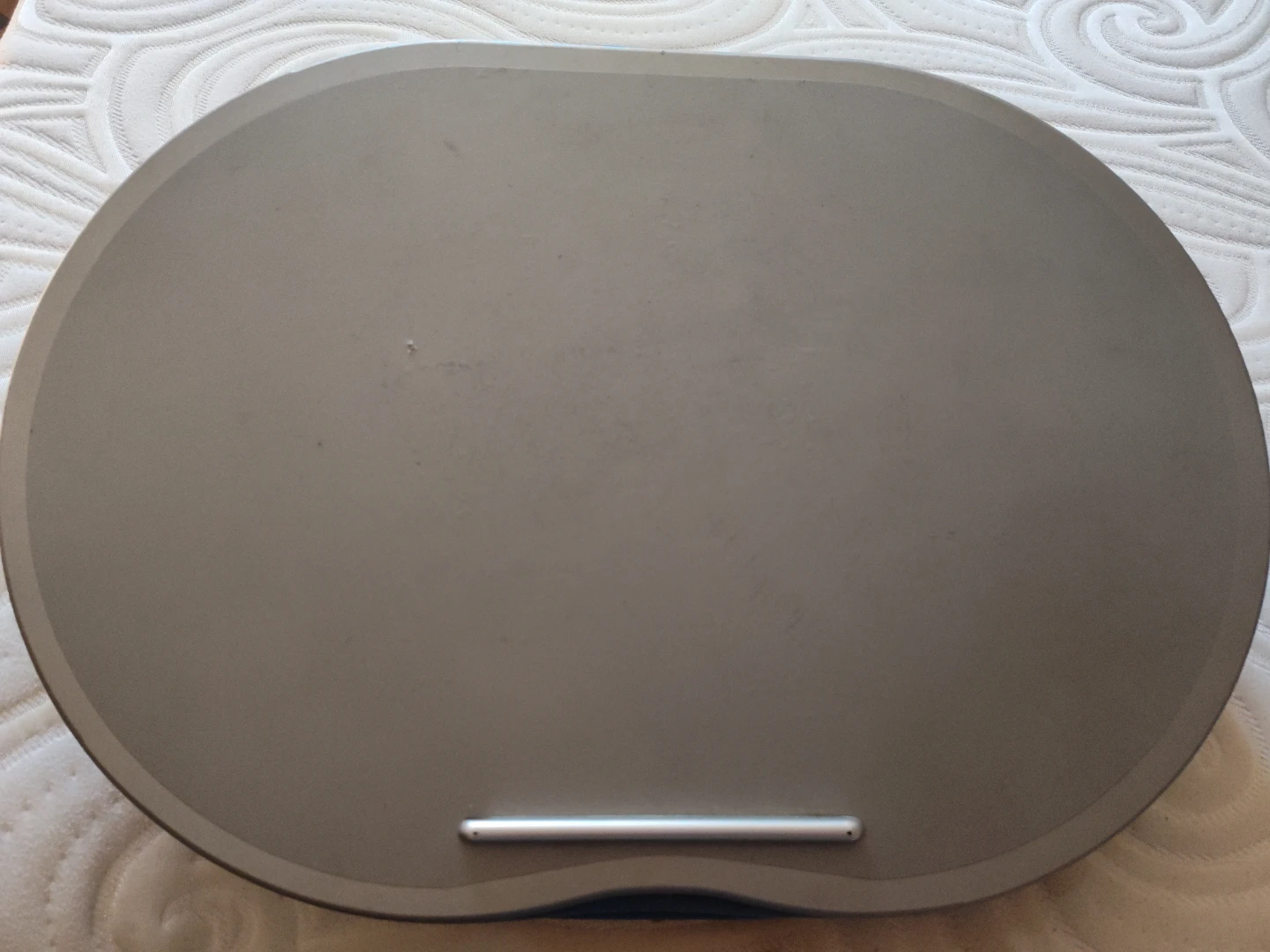 Oval Grey Laptop Lap Desk