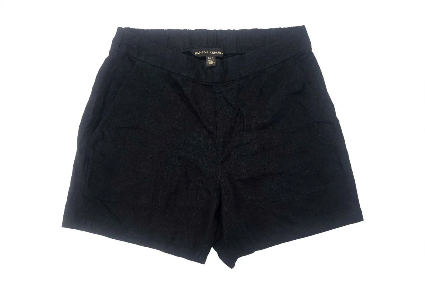 Banana Republic Black Linen-Blend Shorts