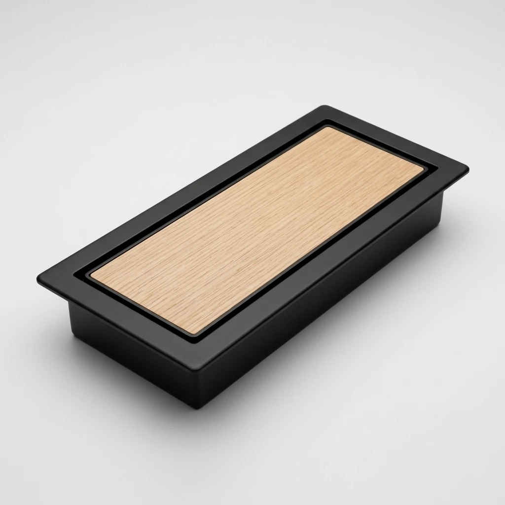 4x10 Flush Floor Vent - Invisible Drop-In Vent - Black - photo 2