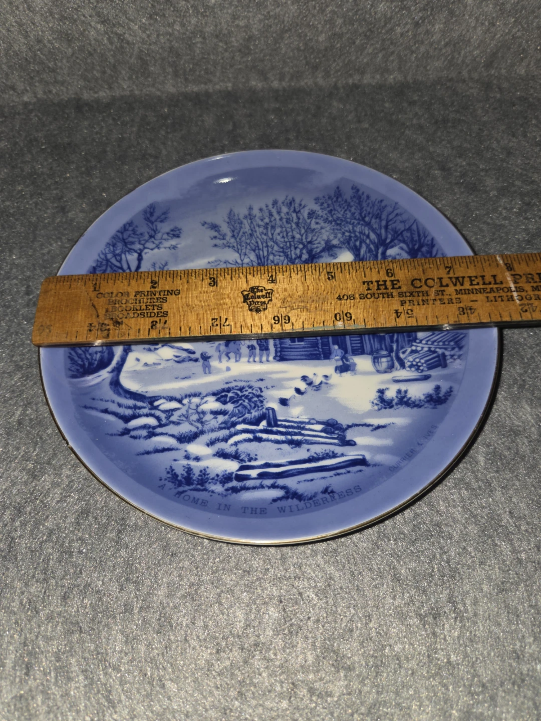 Currier & Ives A Home in the Wilderness Decorative Plate - photo 5