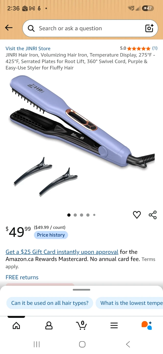 JINRI Volumizing Hair Iron - photo 2