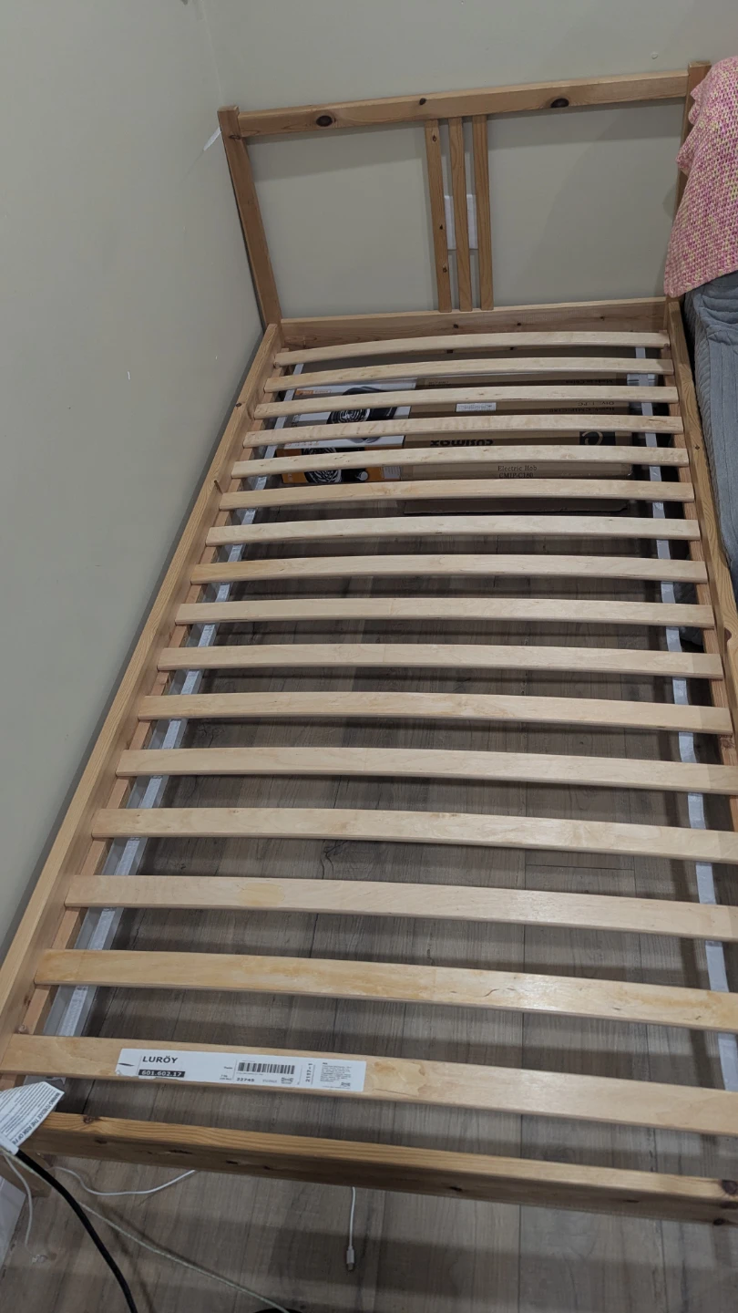 IKEA Twin Bed Frame with mattress - photo 5
