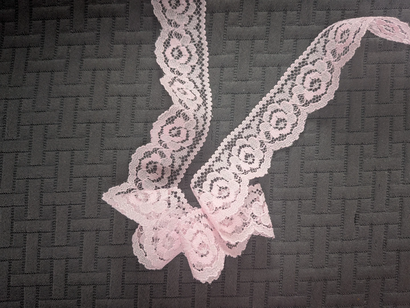 LightPink floral Lace Trim New  $1 per yard