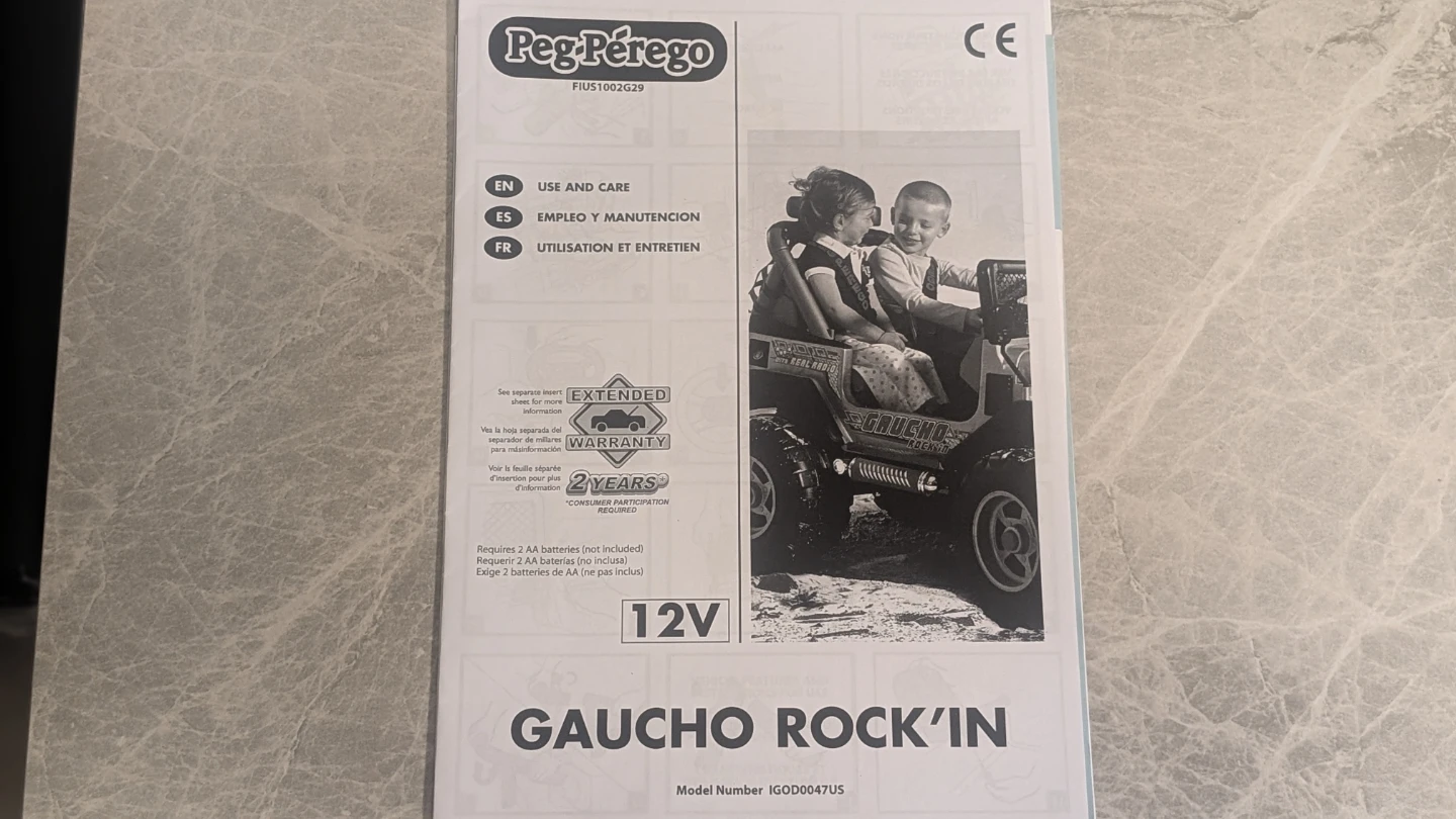 Peg perego Gaucho ride on jeep - photo 5