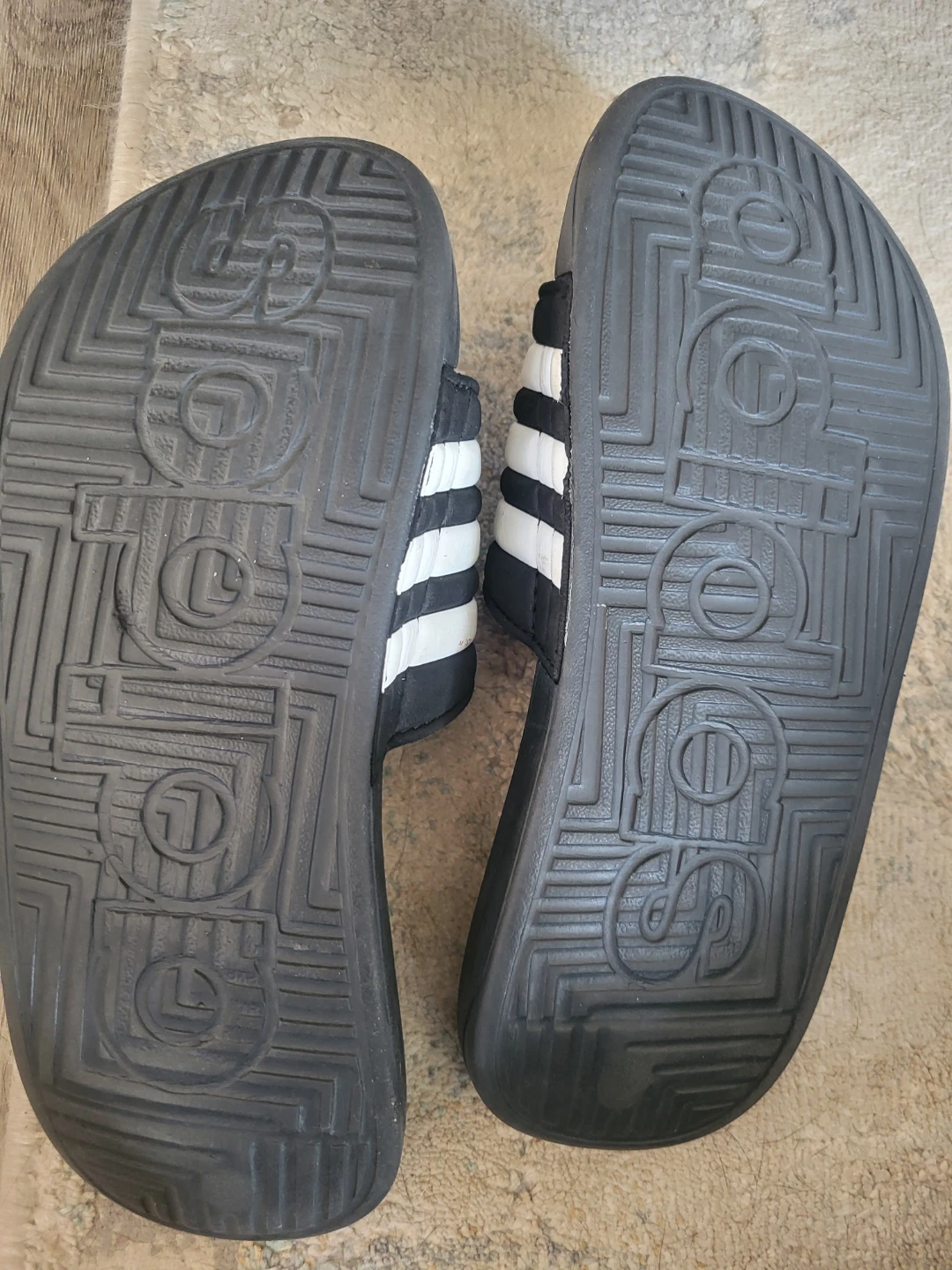 Adidas Adissage Slides Black and White - photo 2