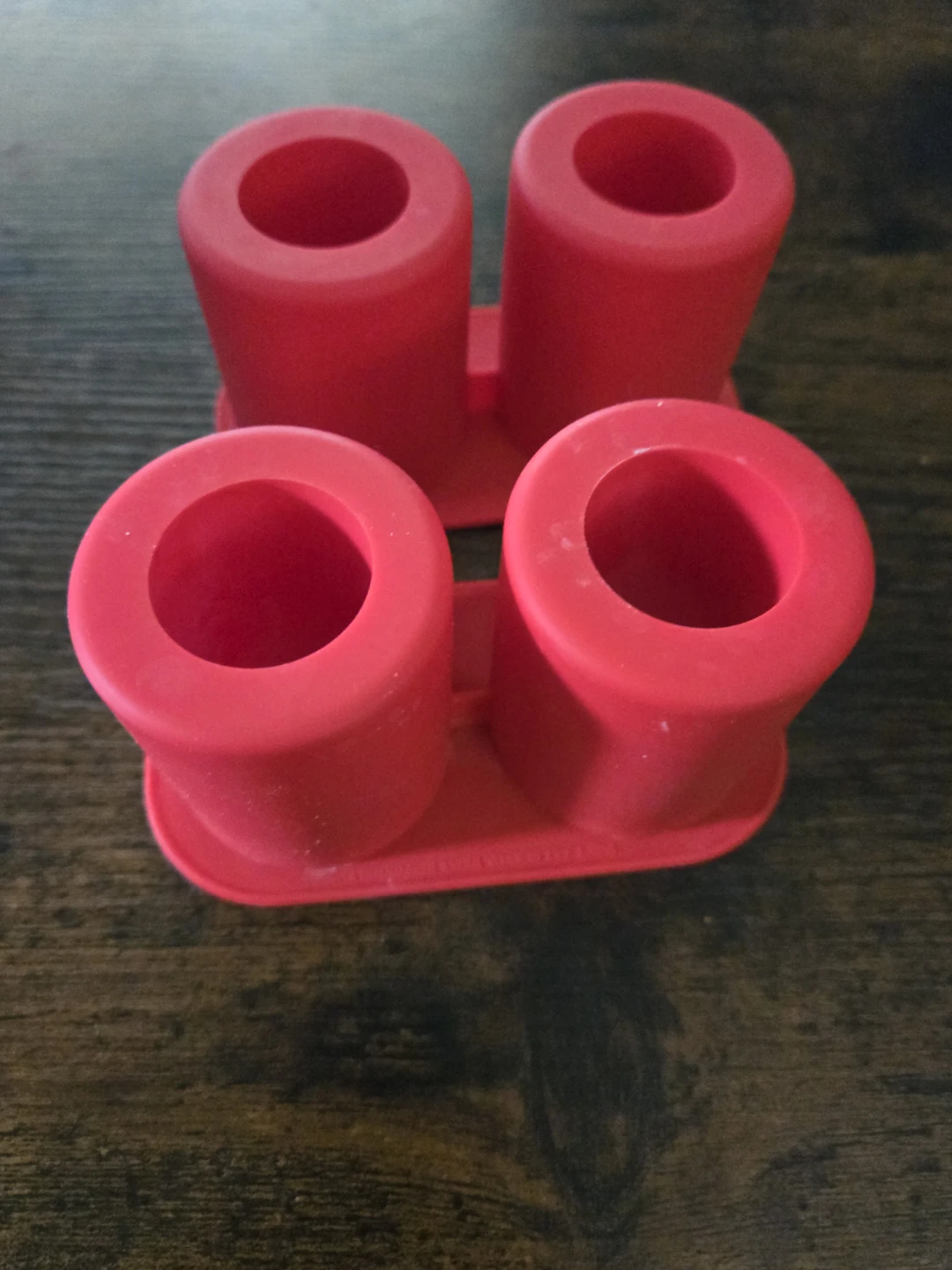 Red Silicone 4 Ice Shot Glass Molds - photo 3