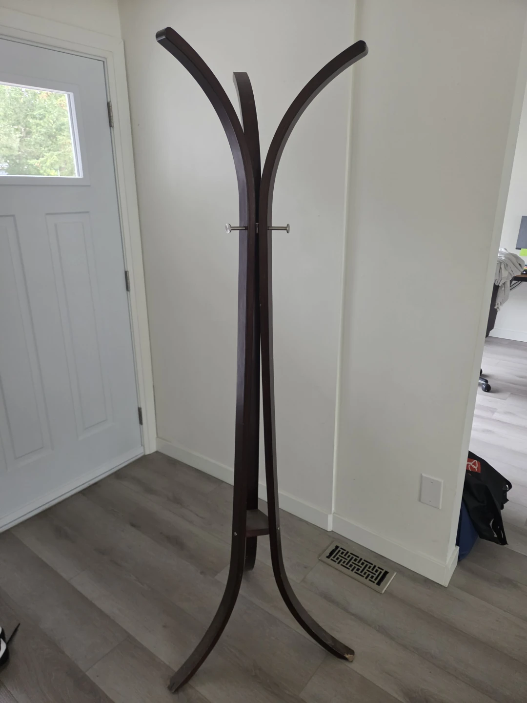 Dark Wood Coat Stand - photo 2