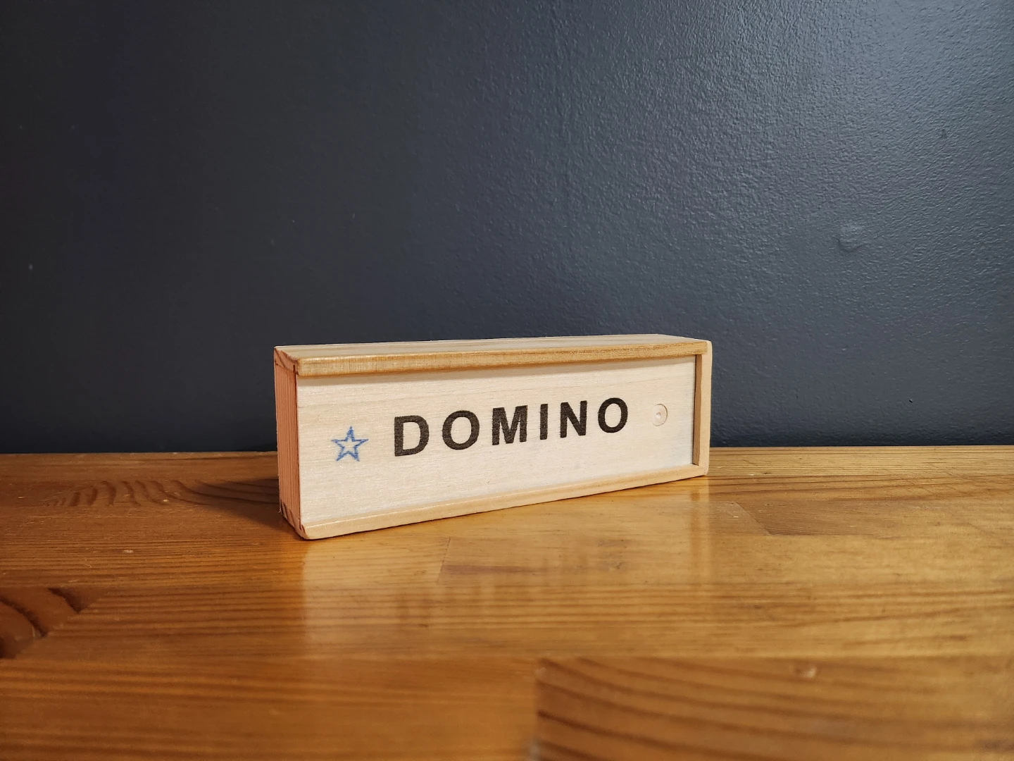 Wooden Box Dominoes Set
