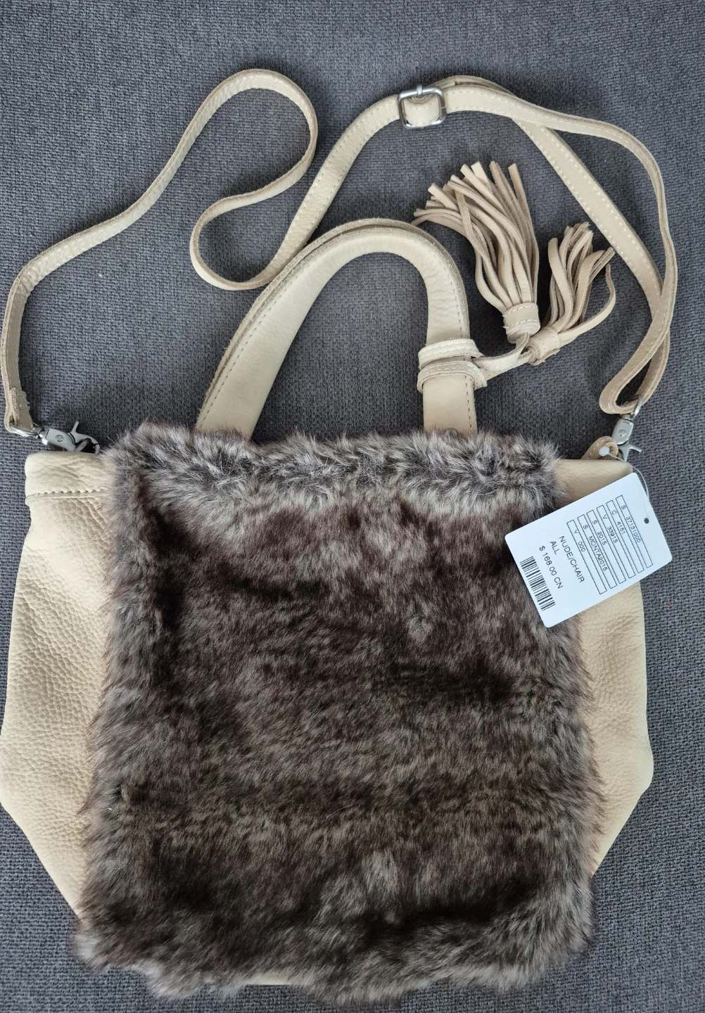Anthropologie Tan Leather Handbag