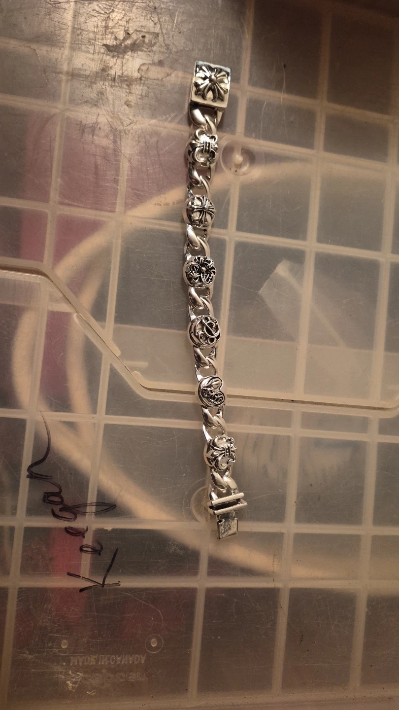 Chrome Hearts Multi-Link Silver Bracelet
