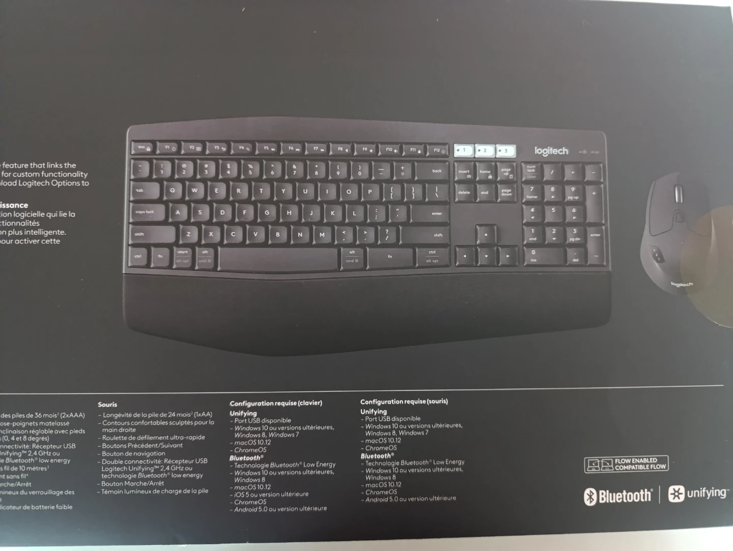 New Logitech MK850 Wireless Keyboard and Mouse Combo - photo 3
