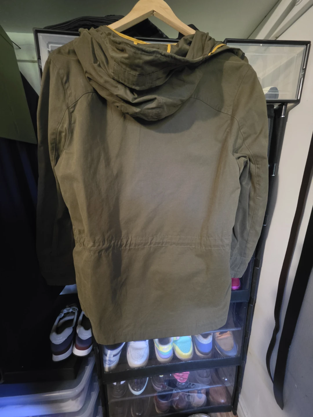 Zara Man Olive Green Hooded Jacket - photo 5