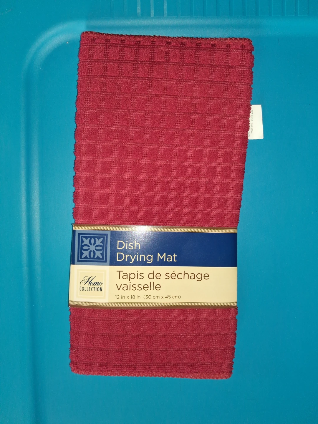 Home Collection Red Dish Drying Mat