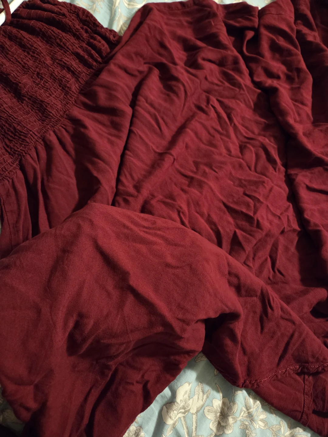 Maroon Smocked Sundress - photo 3