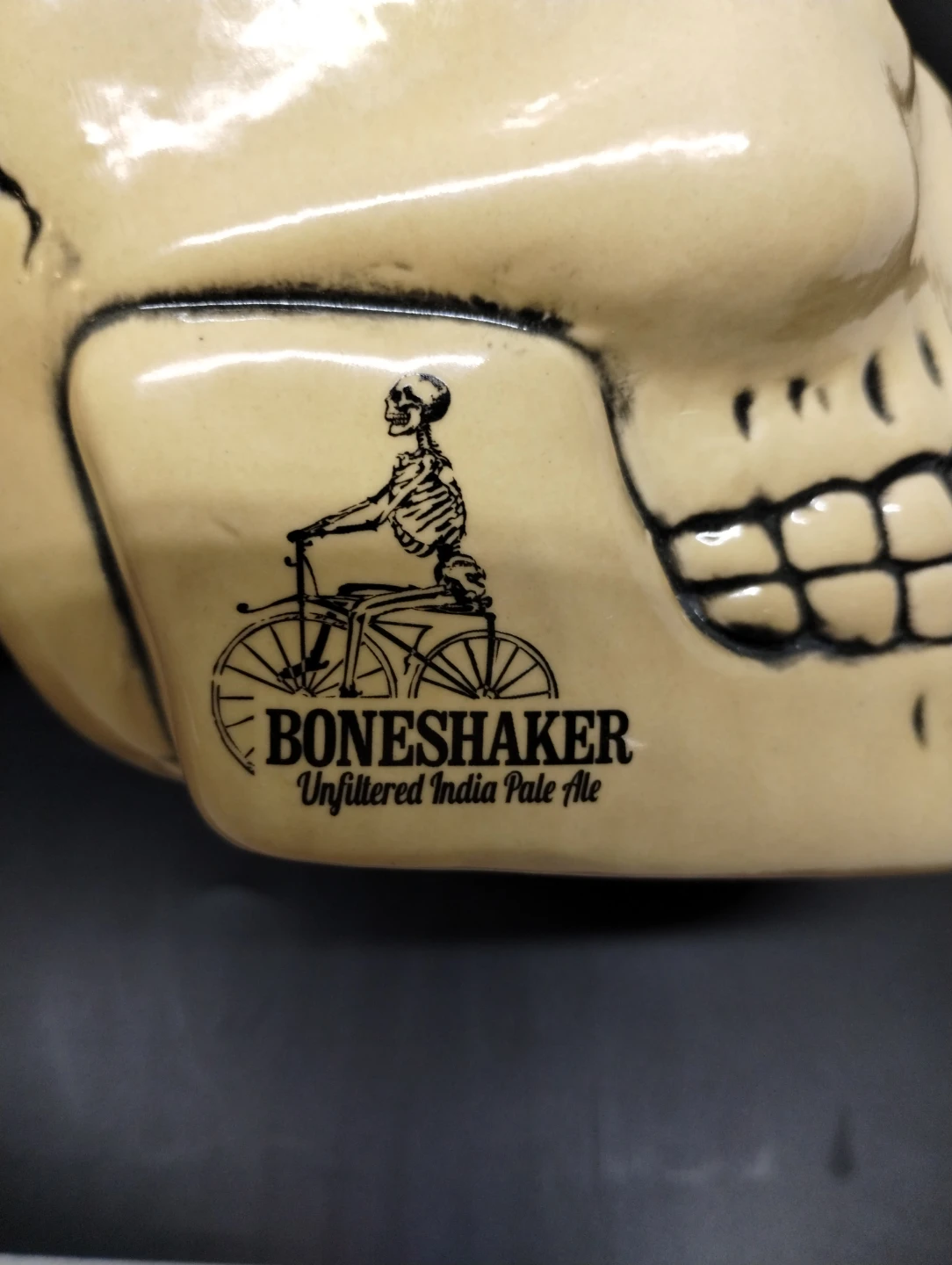 Boneshaker Unfiltered India Pale Ale Ceramic Skull Mug - photo 5