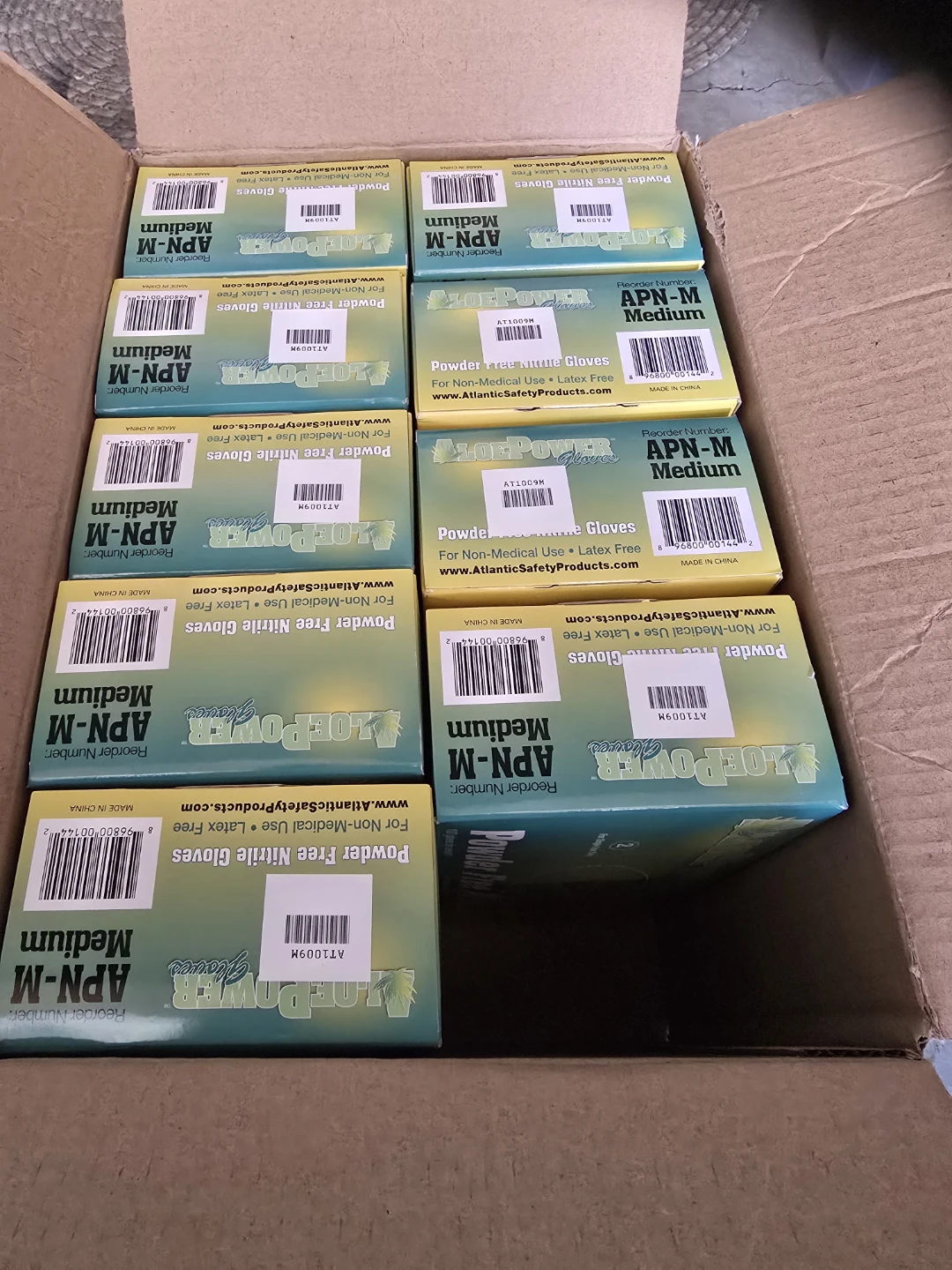 AloePower Powder Free Nitrile Gloves Medium - photo 2