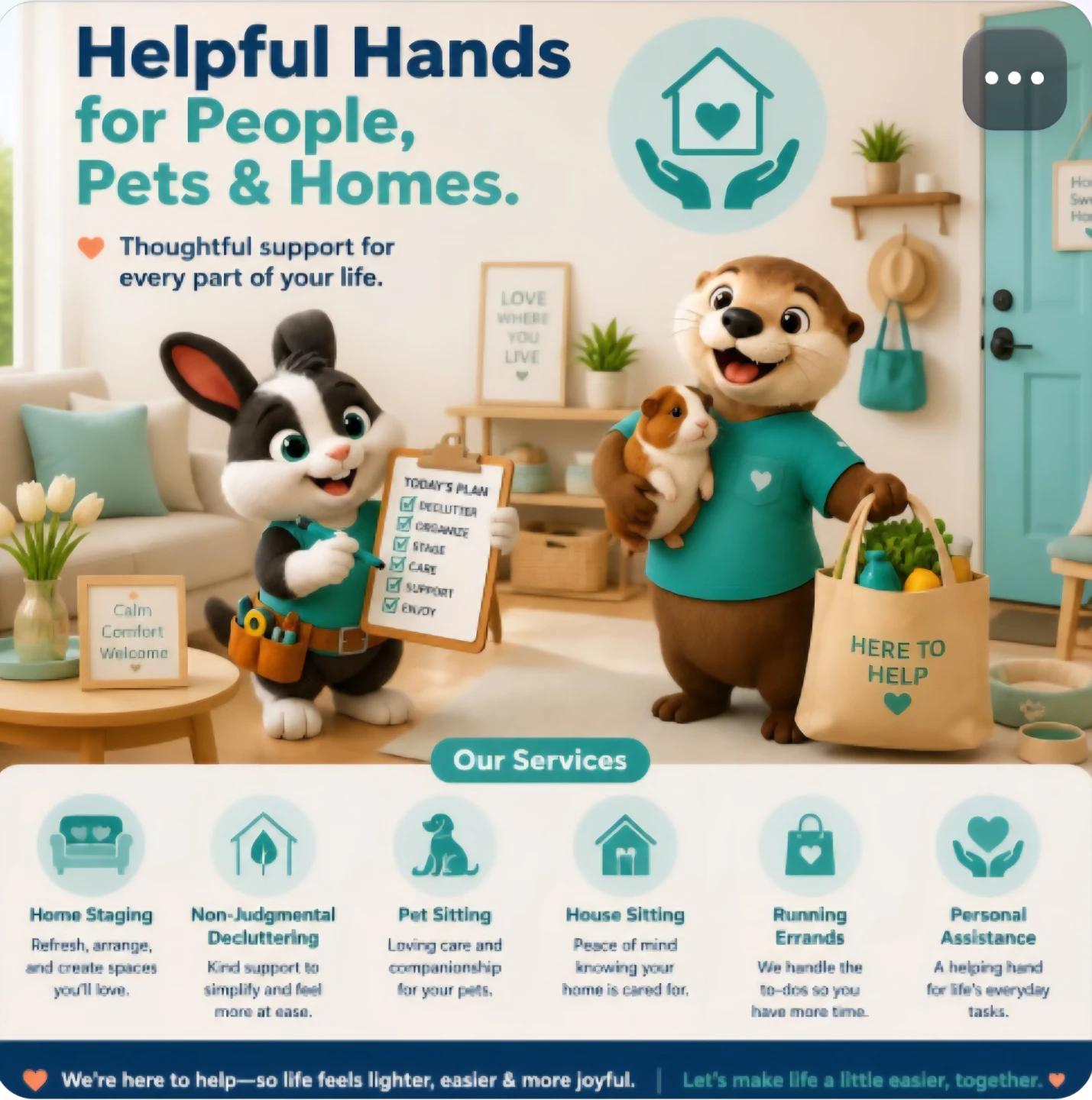 Do you need help? pet sitting, house sitting, errands