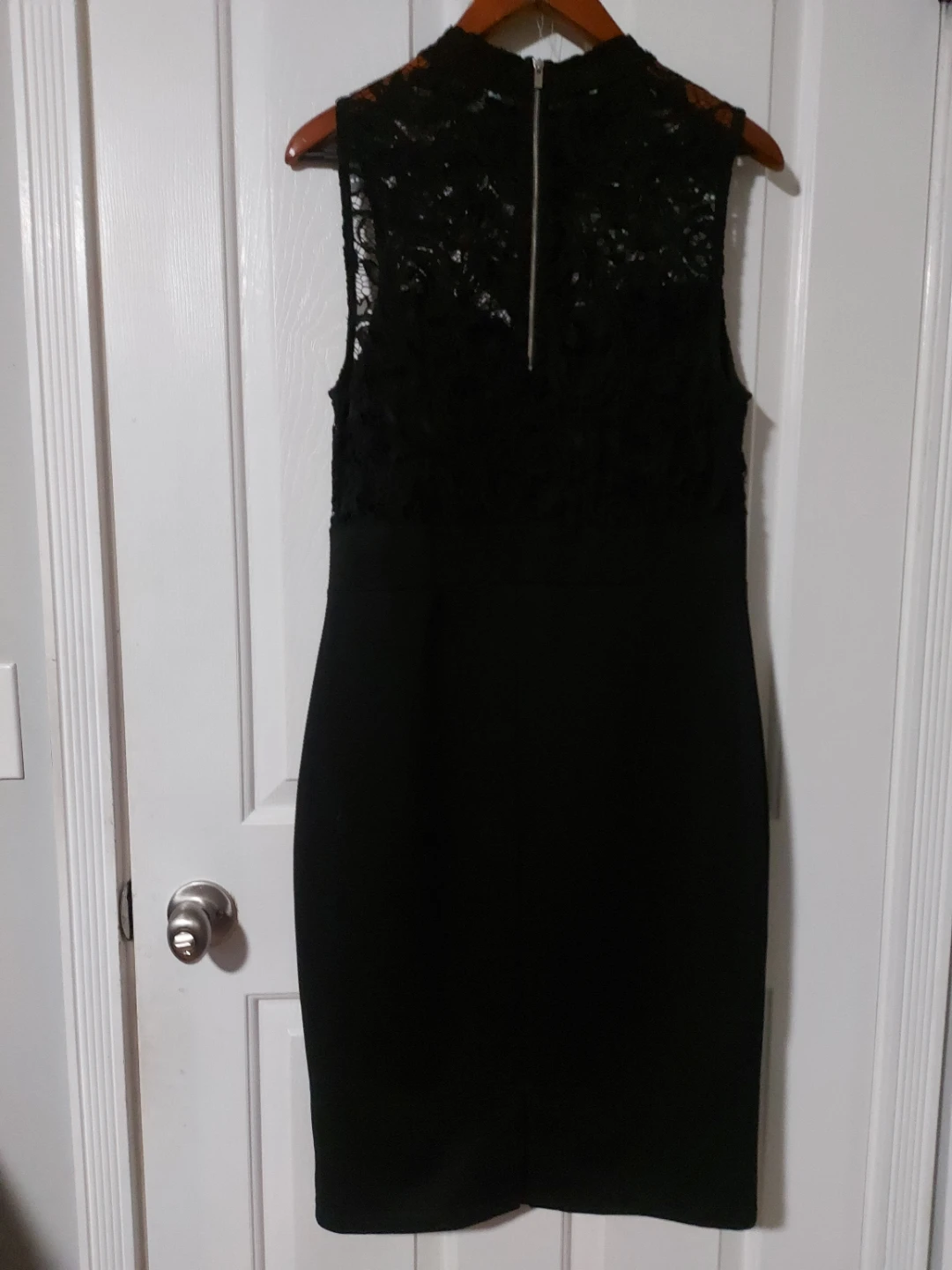 Black Lace Sleeveless Dress - photo 2