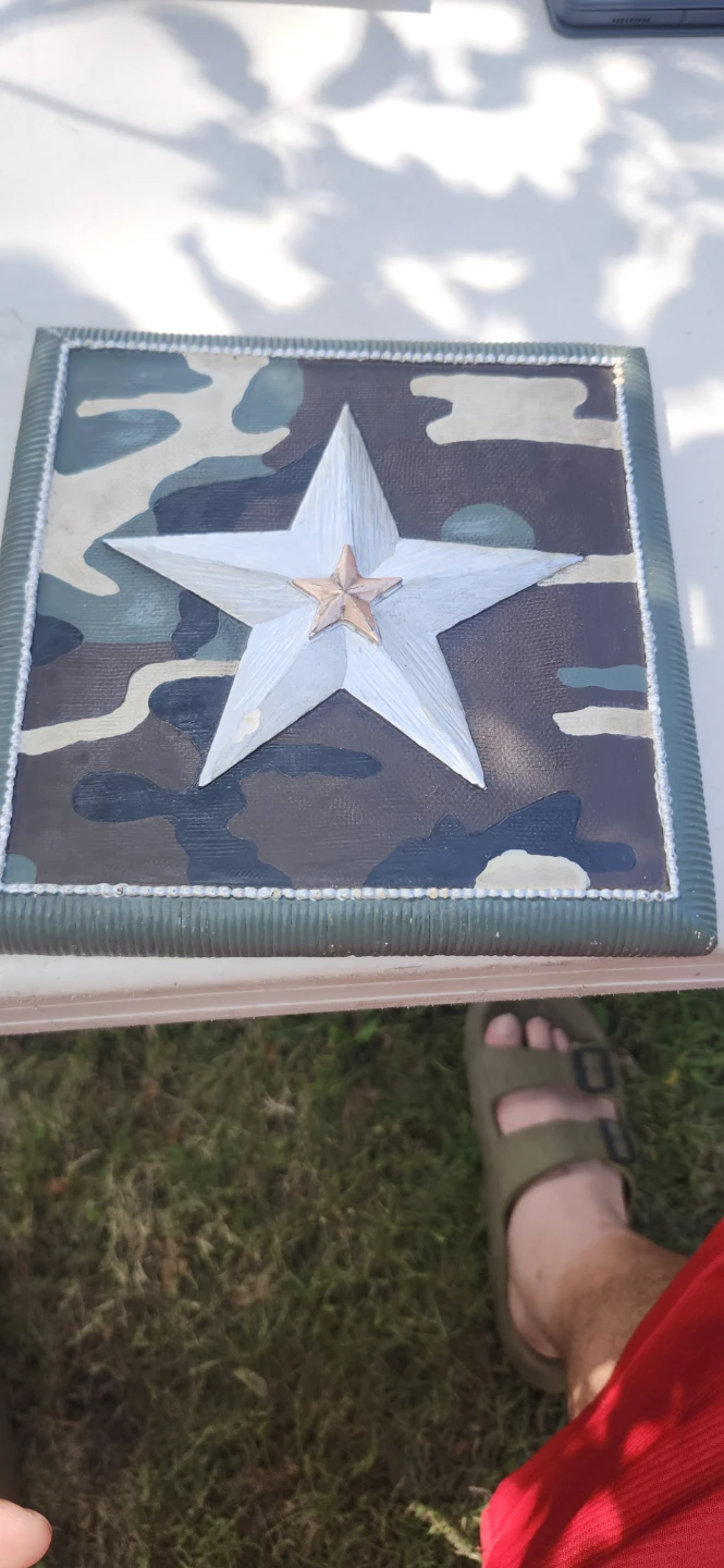 Camouflage Star Wall Art