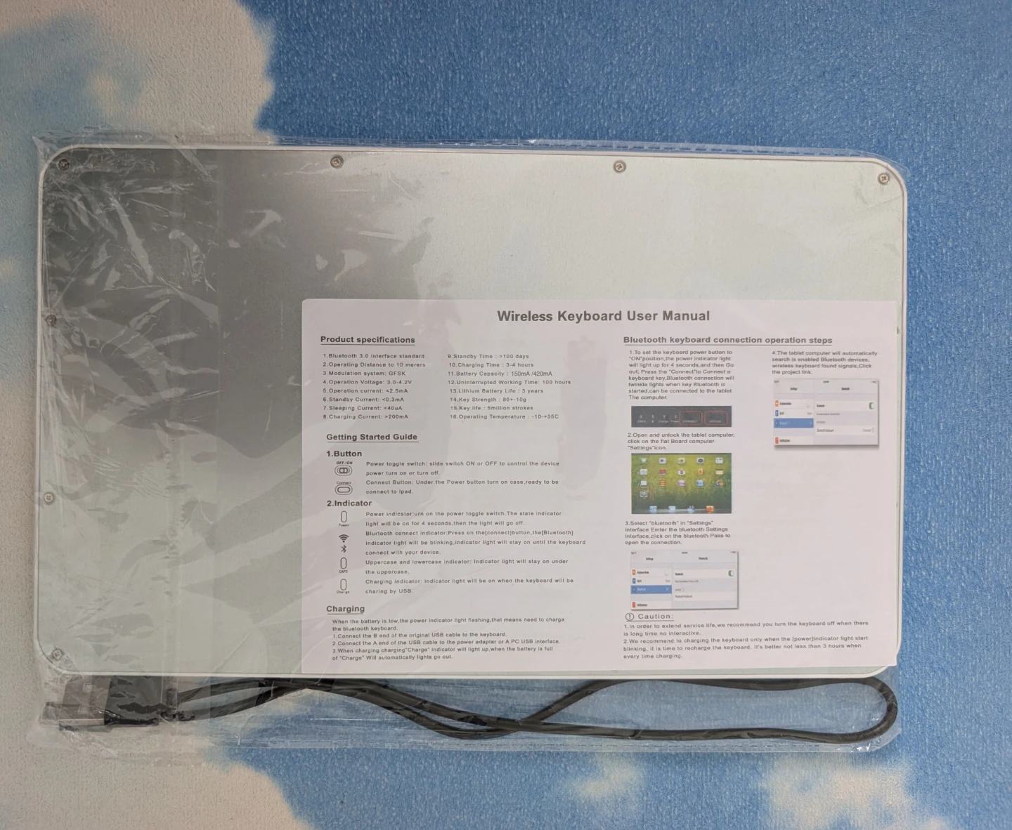 New - Wireless Bluetooth Keyboard - photo 3
