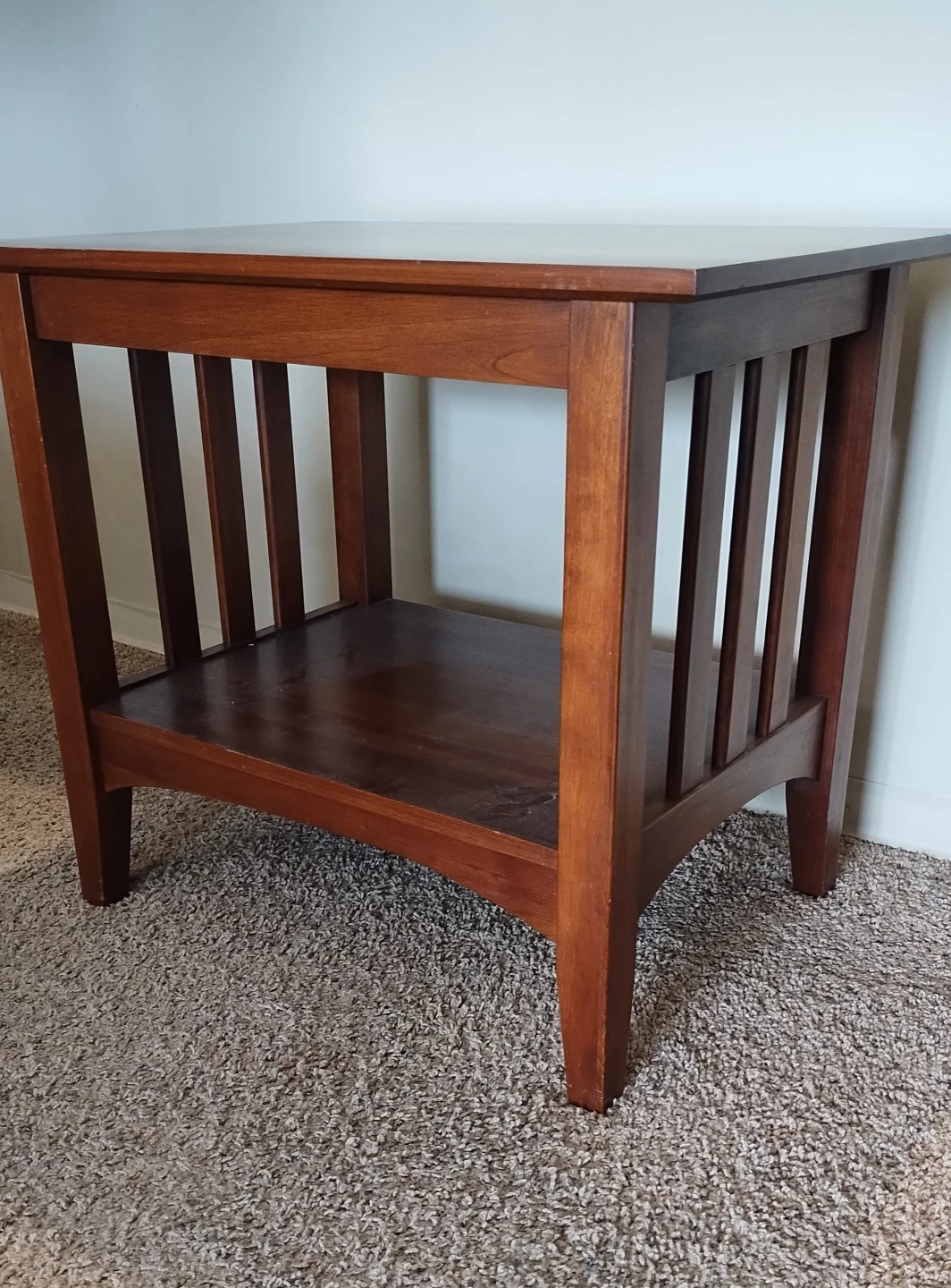 Mission Style Wooden End Table