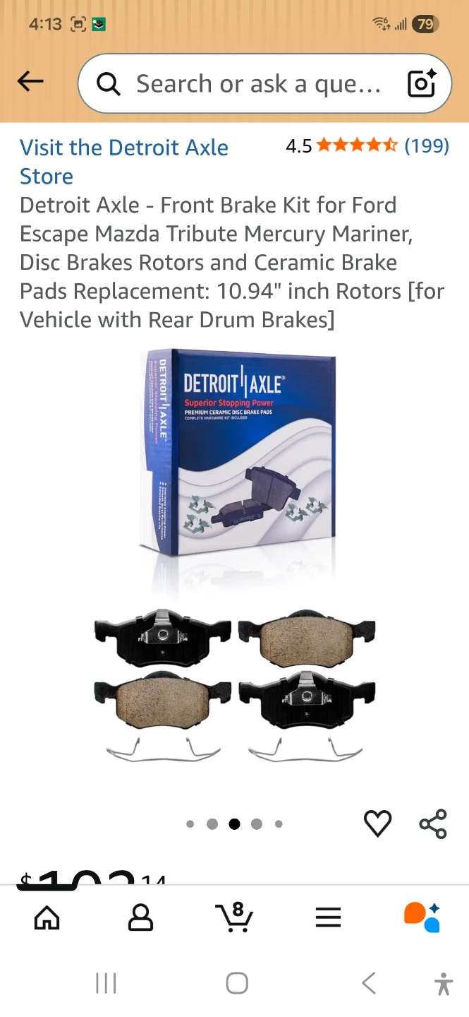 Detroit Axle Front Brake Kit - photo 4