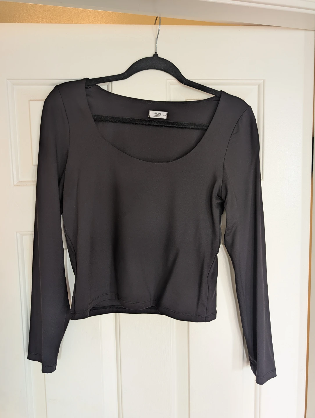 Ardene Long Sleeve Black crop Top