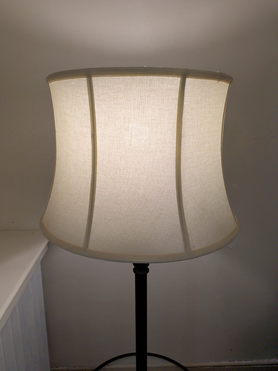 Hampton Bay Bronze Traditional Floor Lamp with Glass Tray Table - photo 2