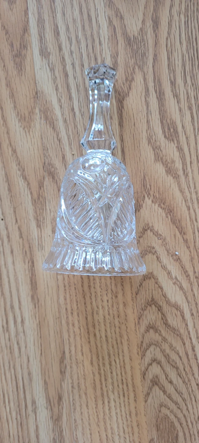 Clear Cut Crystal Decorative Bell