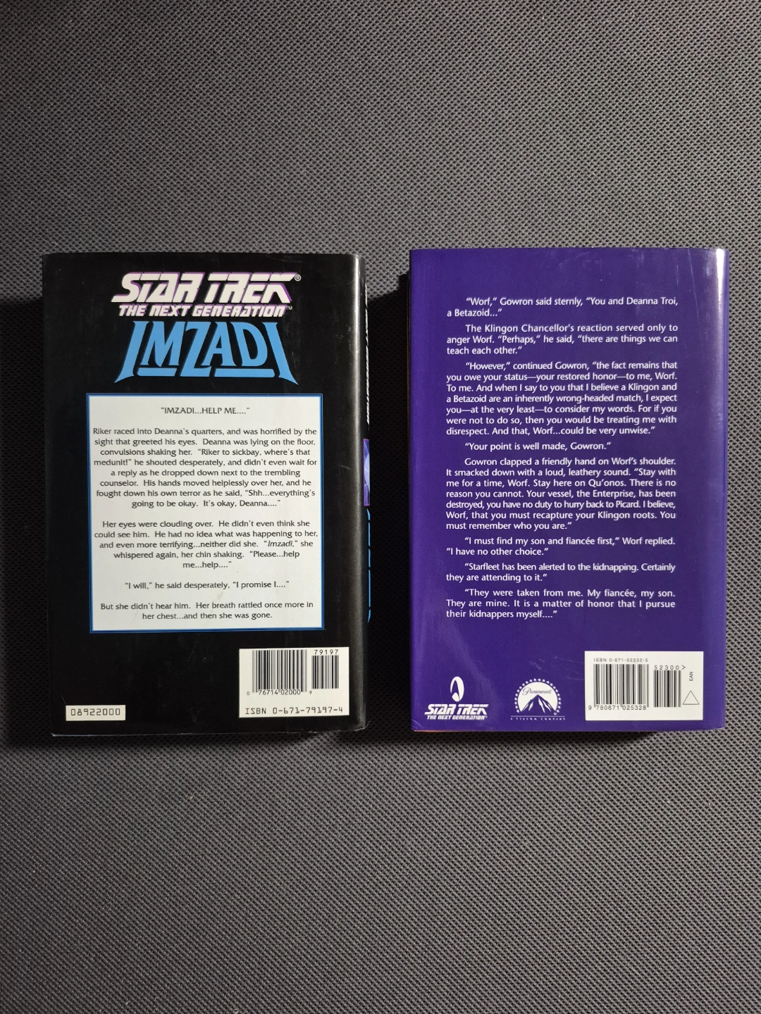 Star Trek: TNG Imzadi 1 & 2 (1st Edition - HC) - photo 2
