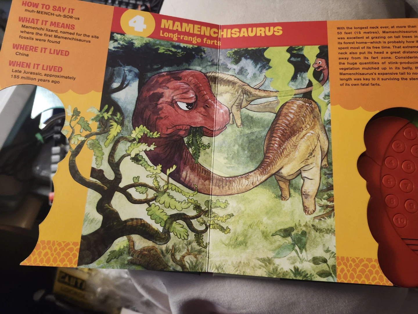 Jurassic Dinosour Farts Book (fart sound book) - photo 2