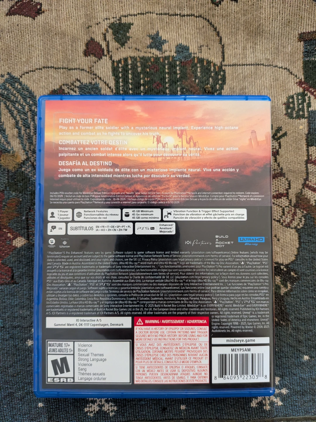 Used but like New PlayStation 5 version of Mindseye - photo 4
