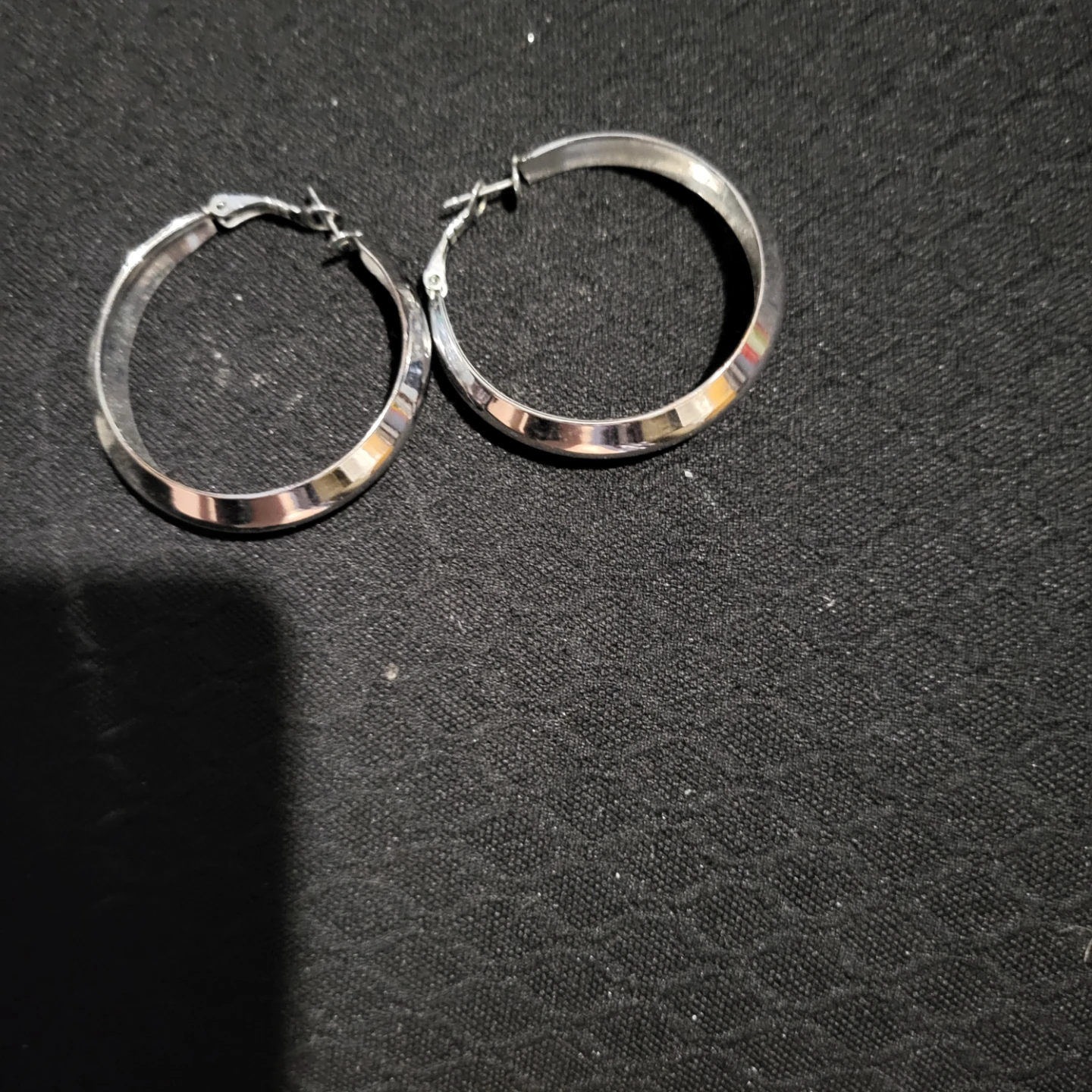 Silver Hoop Earrings - photo 3