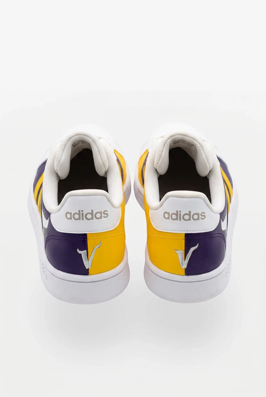 Custom Hand-Painted Adidas Grand Court Sneakers - photo 3