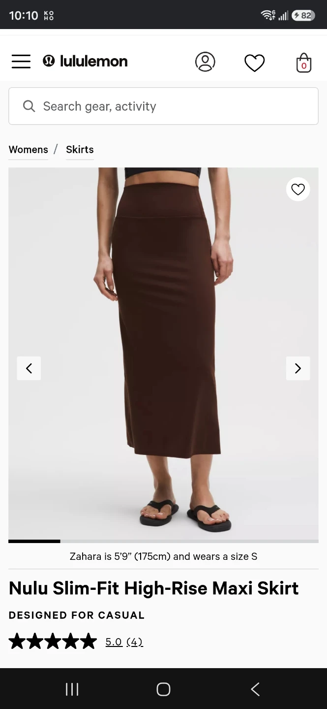 Lululemon Nulu Slim-Fit High-Rise Maxi Skirt