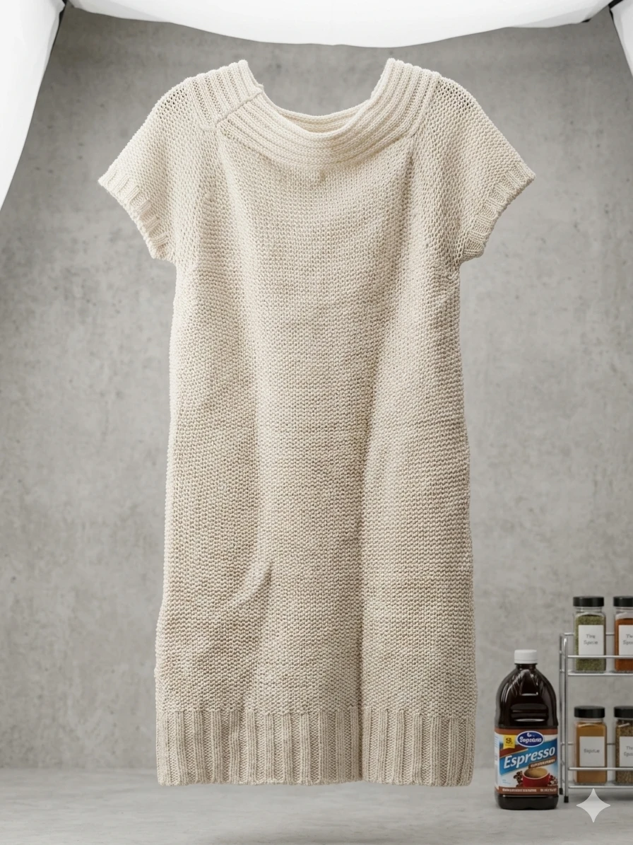 UK2LA Beige Knit Sweater Dress XL - photo 2