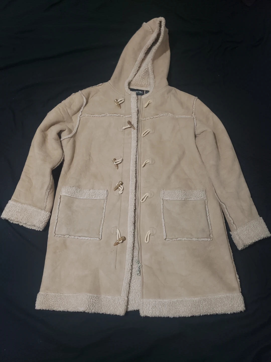 Vintage Xntrik Faux Shearling Duffle Coat