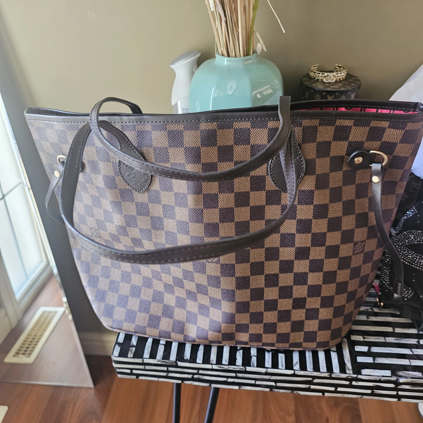 Louis Vuitton Damier Ebene Tote Bag