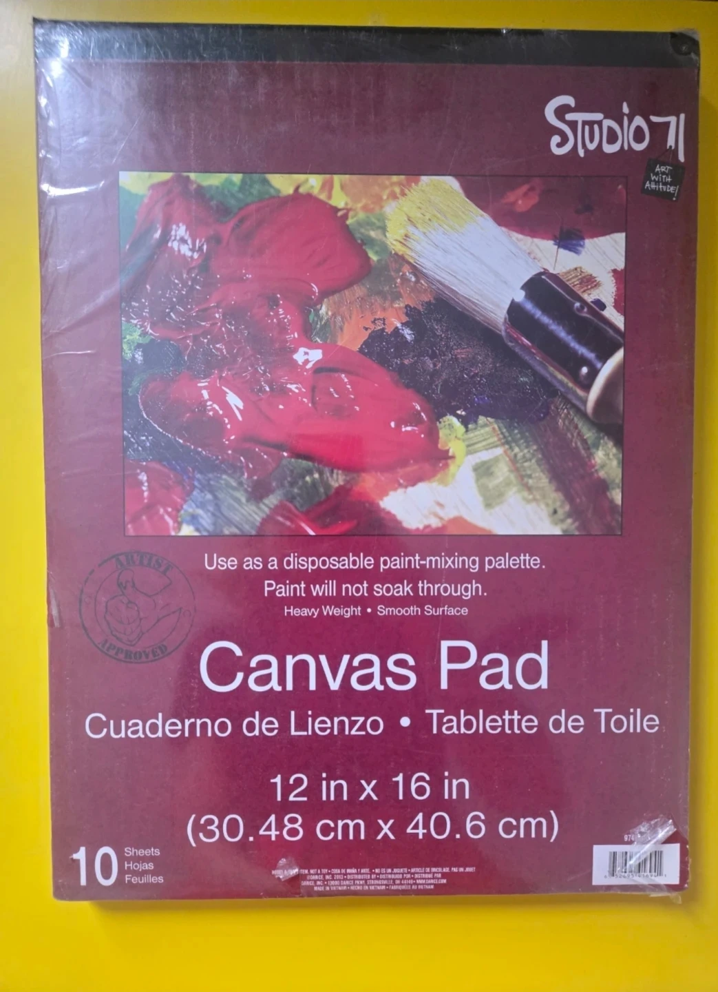 Studio 71 Canvas Pad 12x16 Inch 🏈