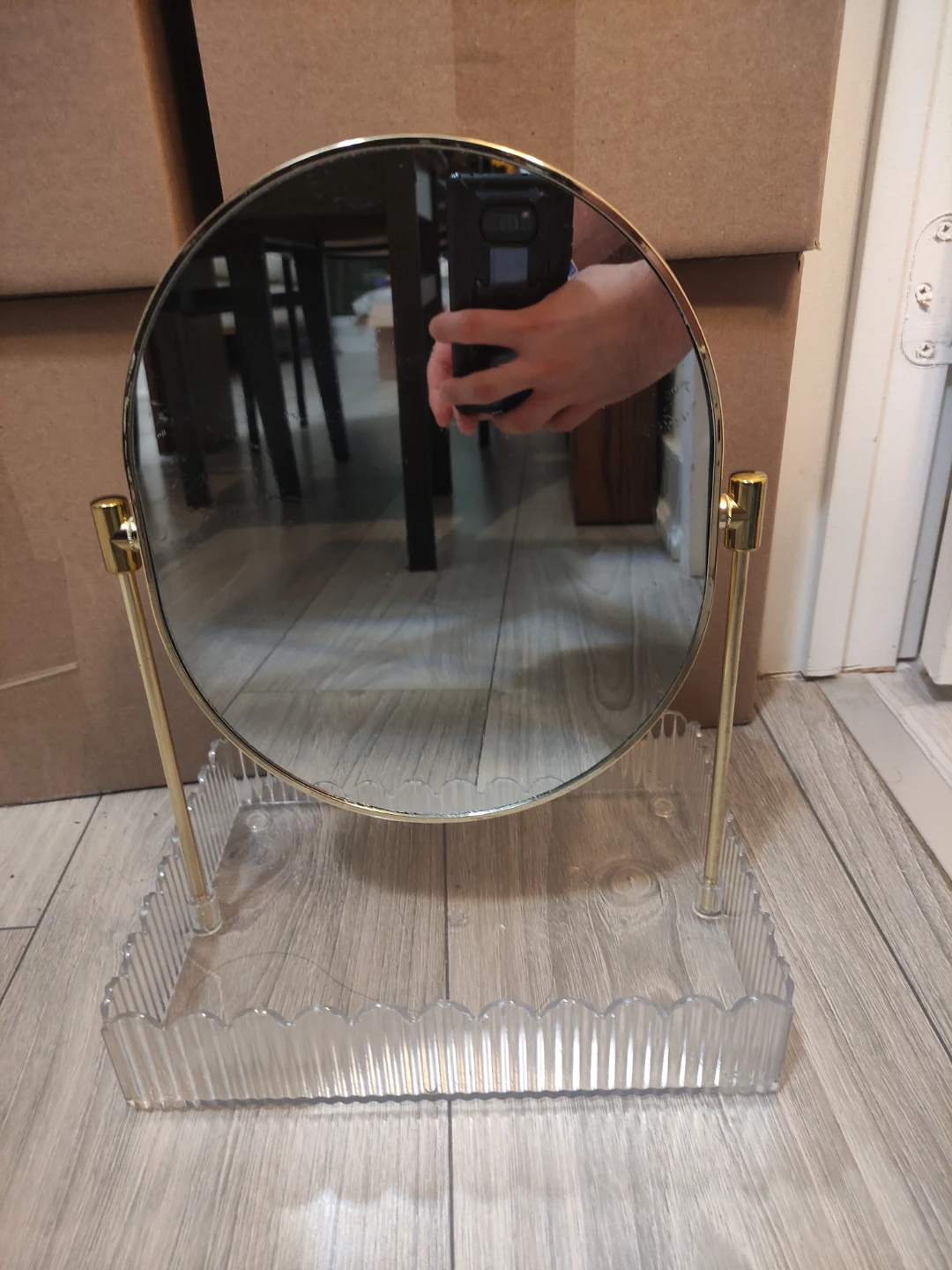 Tabletop Vanity Mirror with Tray