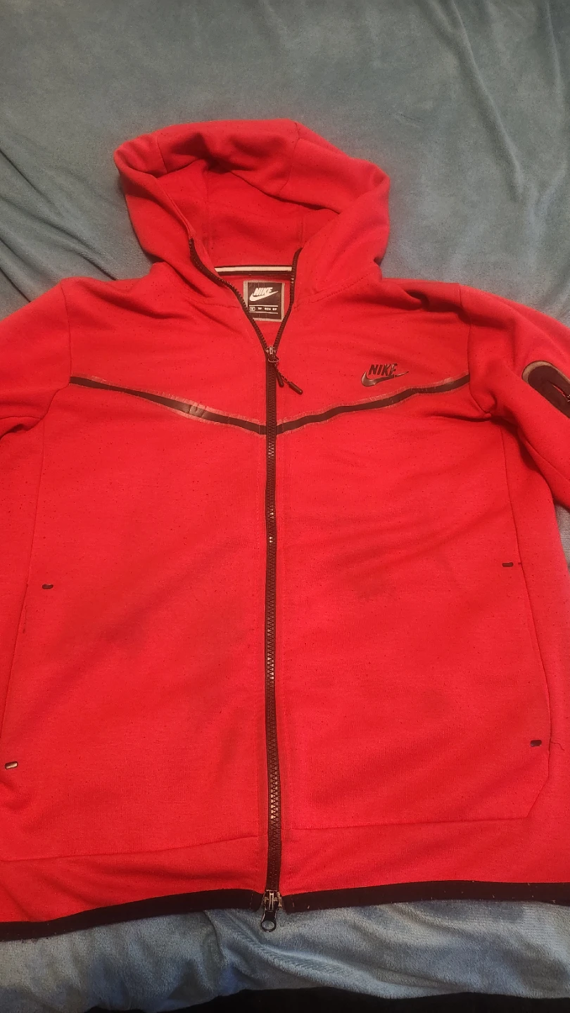Nike Tech Fleece Red Hoodie