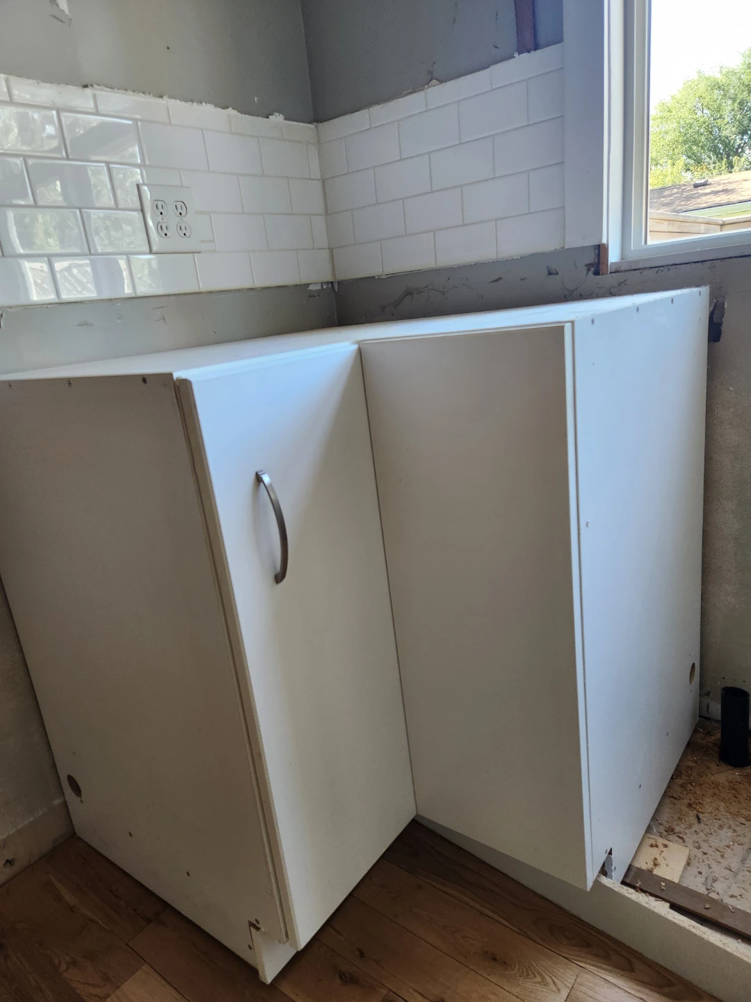 White Corner Cabinet